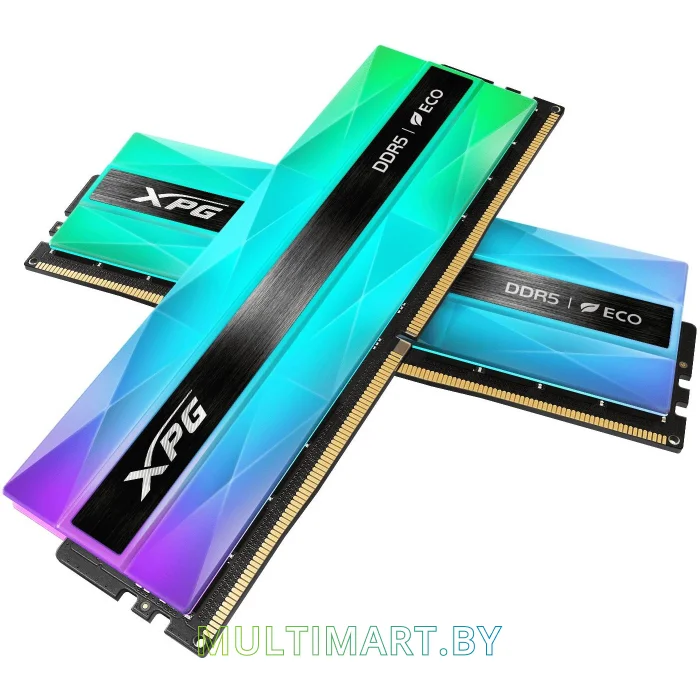 Оперативная память ADATA XPG Lancer Neon RGB 2x16GB DDR5 PC5-54400 (AX5U6800C3416G-DCLANRSG)